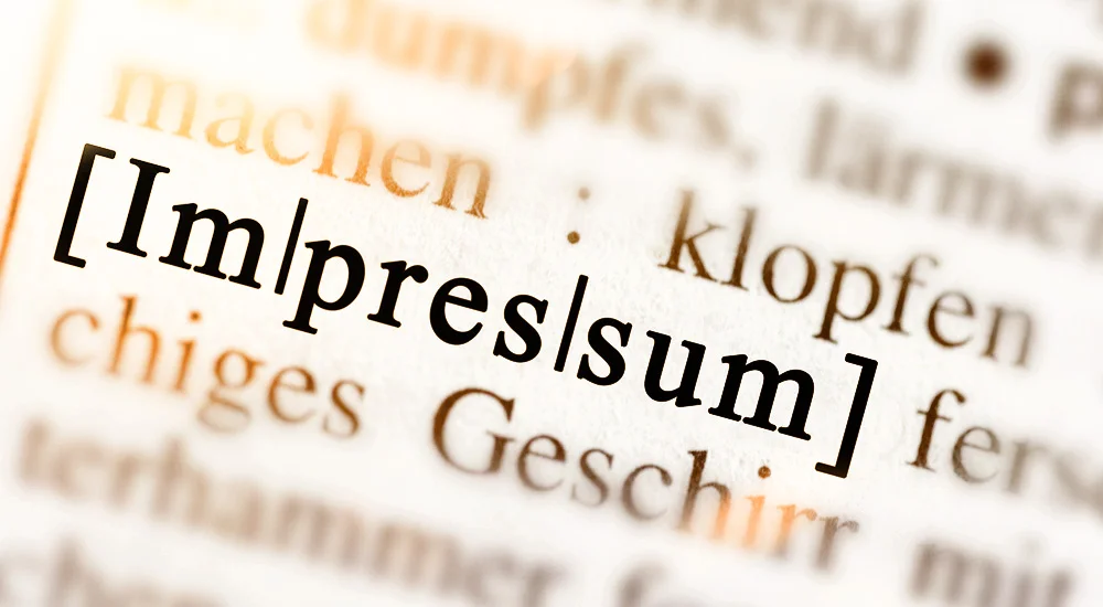 IMPRESSUM | Haftungsausschluss, Urheberrecht, Bildnachweise und Copyrights